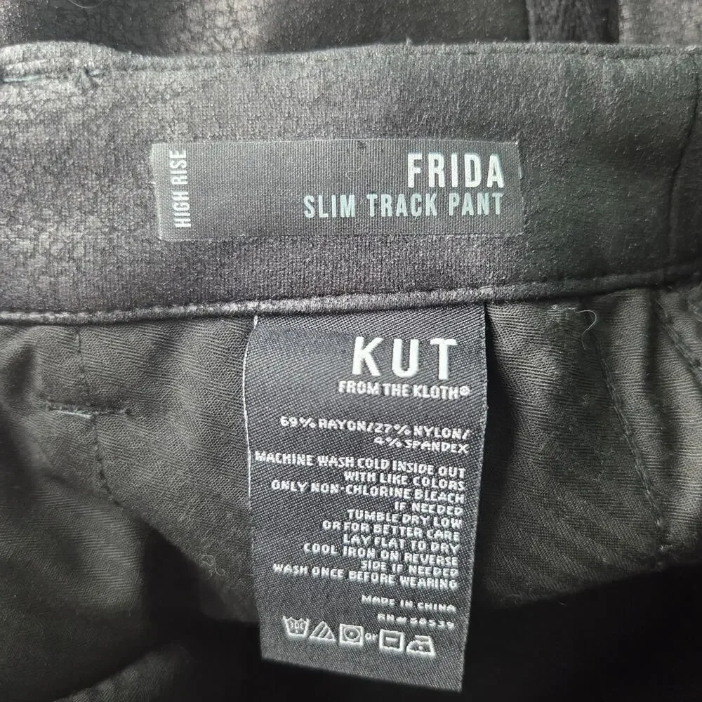 Kut From The Kloth Womens High Rise Frida Slim Track Pant 4